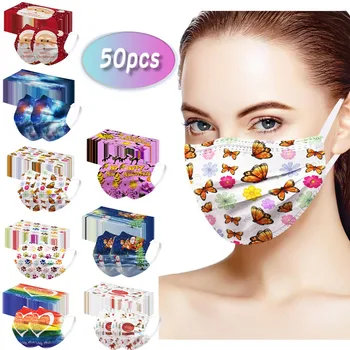 Fast Delivery Unisex Printed Soft Mouth Masks For Adults 3-layer Face Masks 50pcs Protective Breathable Scarf Mascarillas
Fast Delivery Unisex Printed Soft Mouth Masks For Adults 3-layer Face Masks 50pcs Protective Breathable Scarf Mascarillas