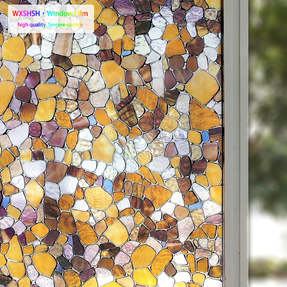 WXSHSH Window Film Privacy 3D Cobblestone Static Cling Stained Glass Film Decorative Opaque Heat Blocking Pebble Window Sticker
WXSHSH Window Film Privacy 3D Cobblestone Static Cling Stained Glass Film Decorative Opaque Heat Blocking Pebble Window Sticker