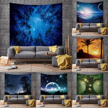 Wall hanging painting, beautiful starry sky scenery tapestry, living room bedroom digital super soft printing background cloth
Wall hanging painting, beautiful starry sky scenery tapestry, living room bedroom digital super soft printing background cloth