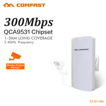 

Comfast Outdoor Mini Wireless WIFI Extender Repeater AP 2.4G 300M Outdoor CPE Router WiFi Bridge Access Point AP Router CF-E110N