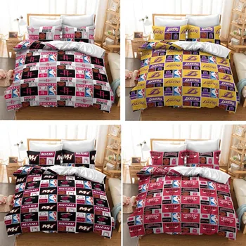 Bedding Set Luxury Lakers Clippers Heat 3D Printed Basketball Quilt Duvet Cover Pillow Cases Supplies Home Christmas Gifts
Bedding Set Luxury Lakers Clippers Heat 3D Printed Basketball Quilt Duvet Cover Pillow Cases Supplies Home Christmas Gifts