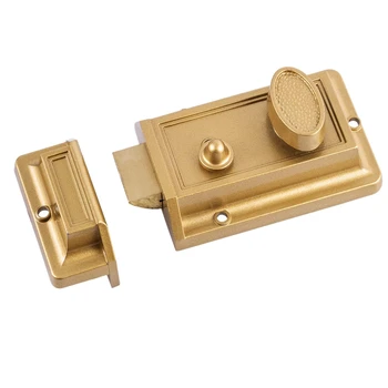 Zinc Cylinder Deadbolt Latch Lock for Night Gate Door Entrance,Gold Finish
Zinc Cylinder Deadbolt Latch Lock for Night Gate Door Entrance,Gold Finish