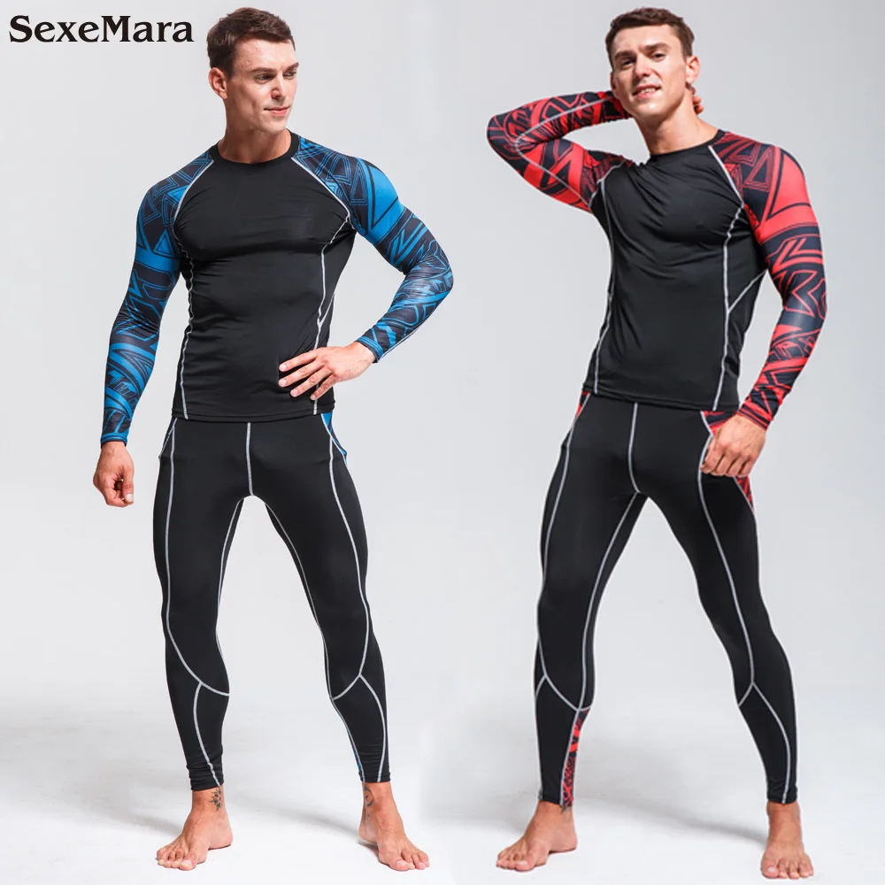 NEW Men's Compression Set Running rashgard kit Tights Workout Fitness Training Sportswear Long Sleeves Shirts Sport Suit
NEW Men's Compression Set Running rashgard kit Tights Workout Fitness Training Sportswear Long Sleeves Shirts Sport Suit