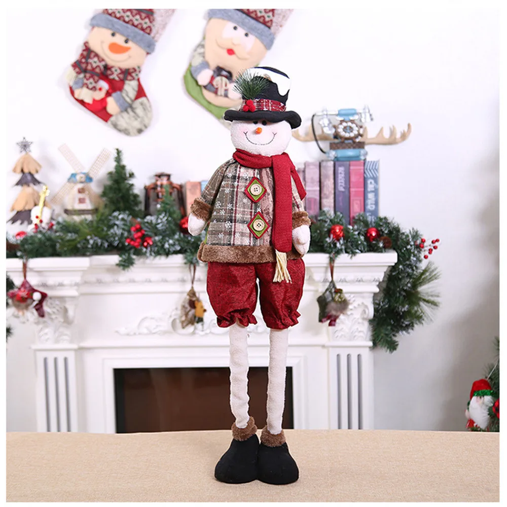 hiinst toys for children cute santa elk snowman telescopic doll