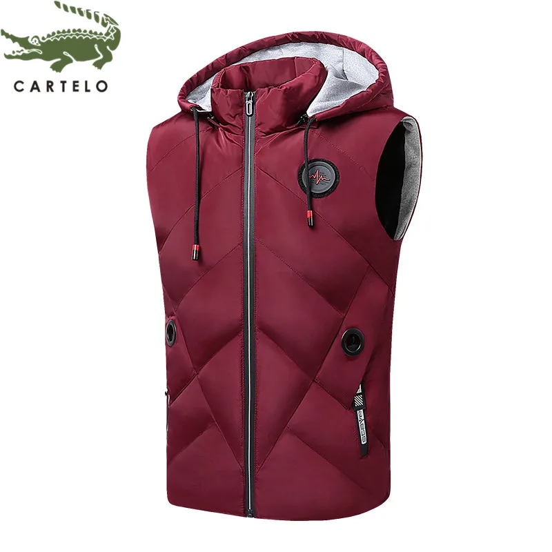 CARTELO-gilet à capuche chaud pour hommes, gilet slim et confortable, nouvelle collection gilet décontracté CARTELO-gilet à capuche chaud pour hommes, gilet slim et confortable, nouvelle collection gilet décontracté