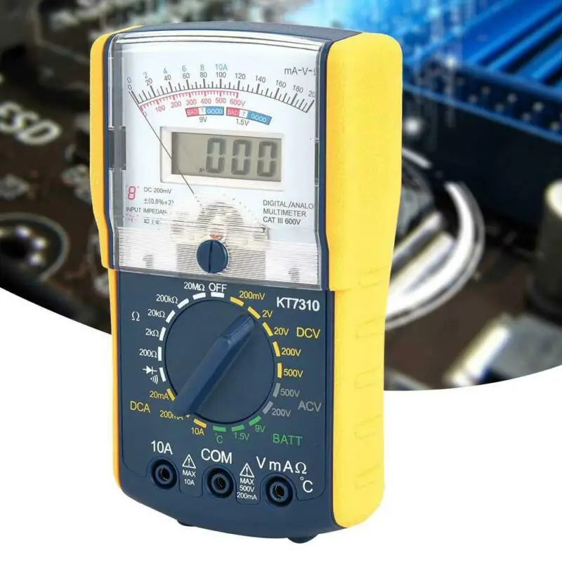 KT7310 High Precision Handheld Double Dual Display Analog Digital Multimeter Test Leads Test Line Testing Accessories
KT7310 High Precision Handheld Double Dual Display Analog Digital Multimeter Test Leads Test Line Testing Accessories