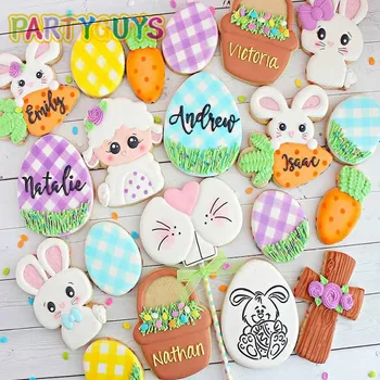 6pcs/10pcs Spring Easter Cookie Cutter Set Stainless Steel Candy Making Egg Rabbit Bunny Cookie Cutter Cake Decorating Tools
6pcs/10pcs Spring Easter Cookie Cutter Set Stainless Steel Candy Making Egg Rabbit Bunny Cookie Cutter Cake Decorating Tools