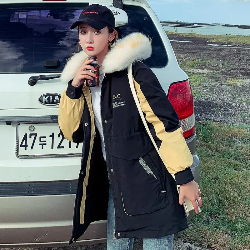 High Grade Winter Jackets Coat Women Warm Hooded Down Parka Jacket Long Winter Big Fur Collar Down Cotton Coats Womens Overcoat
High Grade Winter Jackets Coat Women Warm Hooded Down Parka Jacket Long Winter Big Fur Collar Down Cotton Coats Womens Overcoat