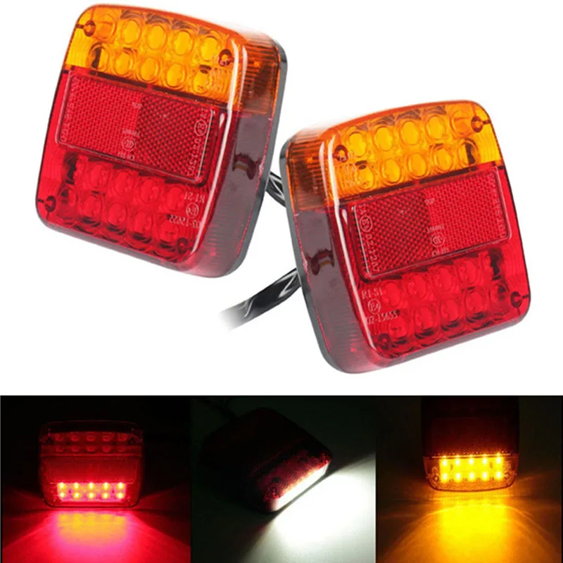 2pcs 12V Trailer Truck Caravan 26LED Taillight Tail Light Turn Signal Indicator Brake Stop Lamp Number Plate Light Rear Reverse
2pcs 12V Trailer Truck Caravan 26LED Taillight Tail Light Turn Signal Indicator Brake Stop Lamp Number Plate Light Rear Reverse