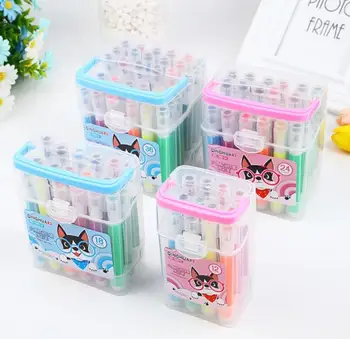 Cartoon hexagon soft head seal watercolor pen student washable painting pen school supplies children gift
Cartoon hexagon soft head seal watercolor pen student washable painting pen school supplies children gift