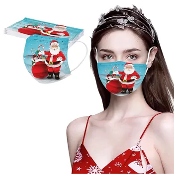 Adult's Santa Claus Disposable Face Mask Christmas 10pc Dust-proof Smog Industrial 3-layer Filter Thicken Face Masks Mascarillas
Adult's Santa Claus Disposable Face Mask Christmas 10pc Dust-proof Smog Industrial 3-layer Filter Thicken Face Masks Mascarillas