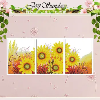 Sunflower Triptych Counted Cross Stitch 11CT 14CT Cross Stitch Set Wholesale Flower Cross-stitch Kit Embroidery Needlework 
Sunflower Triptych Counted Cross Stitch 11CT 14CT Cross Stitch Set Wholesale Flower Cross-stitch Kit Embroidery Needlework