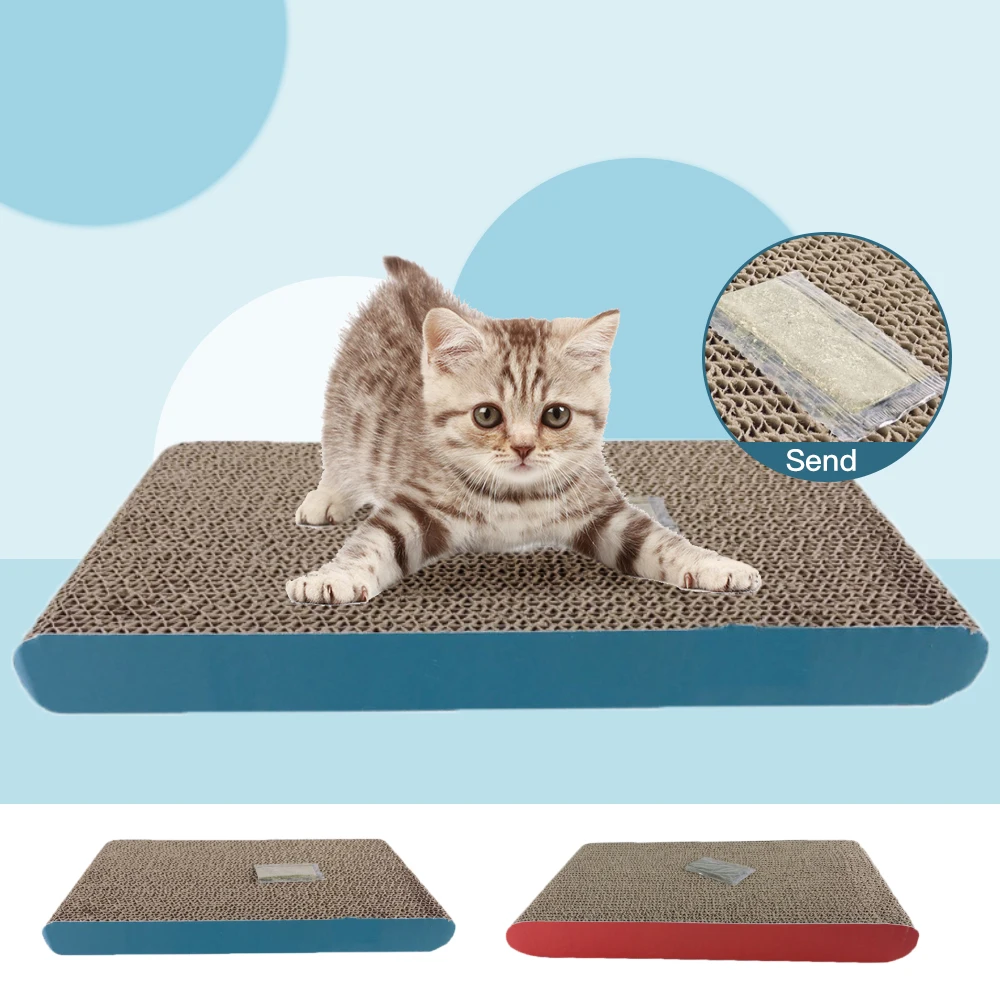 Cat Scratcher Kitten Scratch Board Pad Soft Bed Mat Claws Care Toys Corrugated Training Toy | Дом и сад
