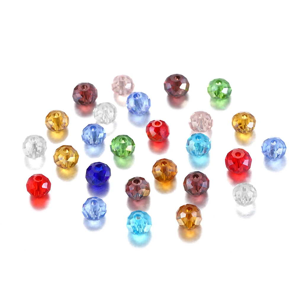 70-300pcs/lot 3 4 6 8mm Translucent Colorful Faceted Glass Crystal Spacer Beads For DIY Bracelet Earring Jewelry Making Supplies
70-300pcs/lot 3 4 6 8mm Translucent Colorful Faceted Glass Crystal Spacer Beads For DIY Bracelet Earring Jewelry Making Supplies