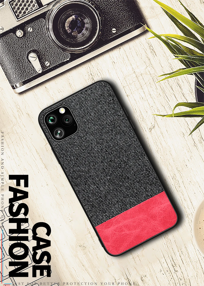 For iphone X XR XS Max 7 8 6 6s Plus Ultra Shockproof Back Cover Cloth Fabric Silicone Soft Edge Protect Case For 11 Pro Max For iphone X XR XS Max 7 8 6 6s Plus Ultra Shockproof Back Cover Cloth Fabric Silicone Soft Edge Protect Case For 11 Pro Max
