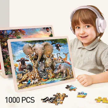 1000Pcs Jigsaw Puzzle Wooden Paper Puzzles Educational Toys for Children Bedroom Decoration Stickers
1000Pcs Jigsaw Puzzle Wooden Paper Puzzles Educational Toys for Children Bedroom Decoration Stickers