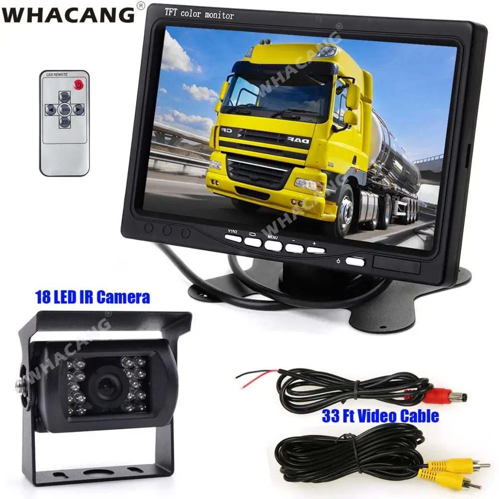 For Pickup Camper Caravan Commercial vehicle 12V-24V 7" LCD TFT Backup Monitor With IR Waterproof Night Vision Reversing Camera
For Pickup Camper Caravan Commercial vehicle 12V-24V 7" LCD TFT Backup Monitor With IR Waterproof Night Vision Reversing Camera