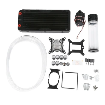Pc Cpu Overclocking Water Cooling System Set 240B Radiator + Sc600 Pump + 190Mm Tank + 2M Tube + Cpu Block With Total Fitting Fo
Pc Cpu Overclocking Water Cooling System Set 240B Radiator + Sc600 Pump + 190Mm Tank + 2M Tube + Cpu Block With Total Fitting Fo