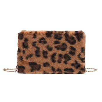 Fashion Simple Style Solid Color Plush Shoulder Bag Leopard Series Messenger Bag Mobile Phone Bag Personality Wind Bag 1129
Fashion Simple Style Solid Color Plush Shoulder Bag Leopard Series Messenger Bag Mobile Phone Bag Personality Wind Bag 1129