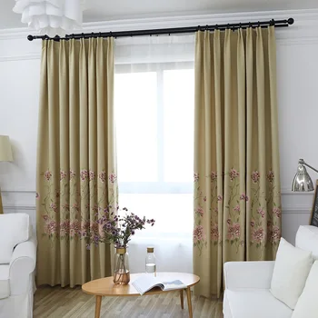 Chinese Simple Modern Rose Embroidery Shading Curtains for Living Dining Room Bedroom.
Chinese Simple Modern Rose Embroidery Shading Curtains for Living Dining Room Bedroom.
