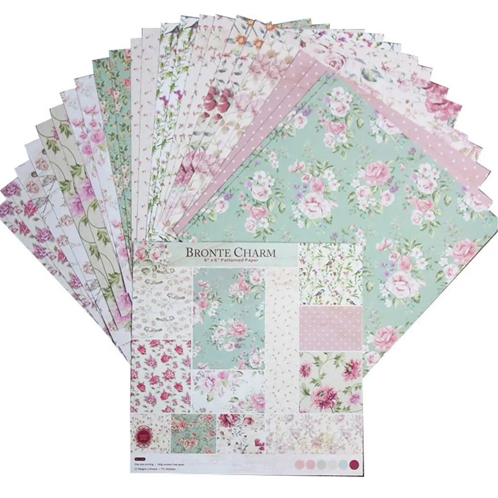 24 Sheets DIY Photo Album Scrapbook Paper Account Card Making Background Paper 6 Inch Single-sided Pattern Paper 
24 Sheets DIY Photo Album Scrapbook Paper Account Card Making Background Paper 6 Inch Single-sided Pattern Paper