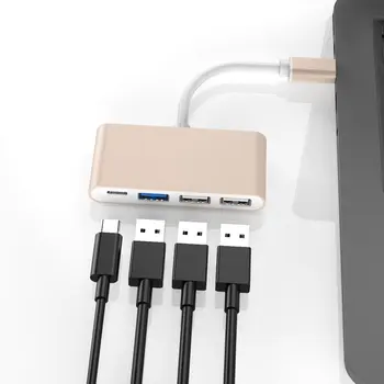 3.1 USB C HUB Type C to USB 3.0 Splitter Converter For MacBook Pro Air 2016 2017 2018 Portable Hab Adapter Laptop Accessories
3.1 USB C HUB Type C to USB 3.0 Splitter Converter For MacBook Pro Air 2016 2017 2018 Portable Hab Adapter Laptop Accessories