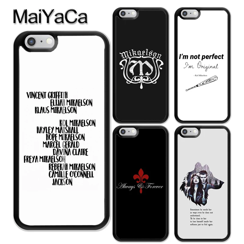 Оригинальный чехол с дневниками вампира для iPhone 12 Pro Max mini 11 XS X XR 6S 7 8 Plus SE 2020 задняя