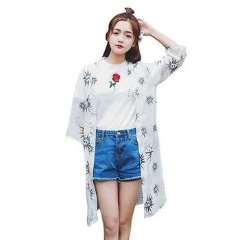 Summer Beach Cardigan Light Thin Windproof Sun Protection Clothing Seven-Point Sleeve Open Front Casual Top
Summer Beach Cardigan Light Thin Windproof Sun Protection Clothing Seven-Point Sleeve Open Front Casual Top
