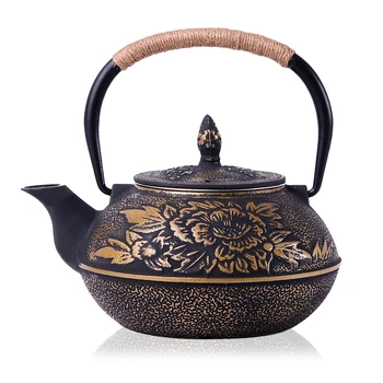 Japanese Iron Tea Pot with Stainless Steel Infuser Cast Iron Teapot Tea Kettle for Boiling Water Oolong Tea 900ml 
Japanese Iron Tea Pot with Stainless Steel Infuser Cast Iron Teapot Tea Kettle for Boiling Water Oolong Tea 900ml