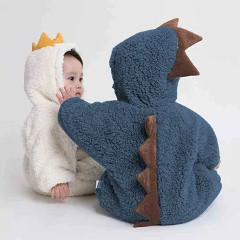 2020 Autumn Winter Cute Bebes Fleece Jumpsuit Dinosaur Costume Hooded Rompers For Newborns And Baby Clothes Hooded Baby Romper
2020 Autumn Winter Cute Bebes Fleece Jumpsuit Dinosaur Costume Hooded Rompers For Newborns And Baby Clothes Hooded Baby Romper