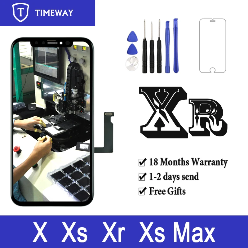 For iPhone XR LCD X Touch Screen No Dead Pixel OLED OEM Panel Assembly For iPhone XR LCD Display Replacement Spare Part
For iPhone XR LCD X Touch Screen No Dead Pixel OLED OEM Panel Assembly For iPhone XR LCD Display Replacement Spare Part