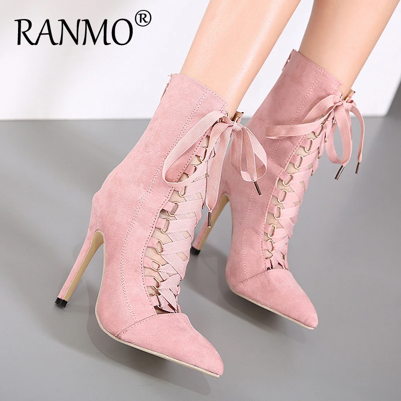 Fashion pointed toe autumn short boots women mature charm sexy personality all-match strap stiletto pink short tube nude boots
Fashion pointed toe autumn short boots women mature charm sexy personality all-match strap stiletto pink short tube nude boots