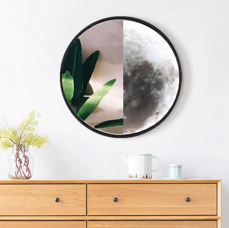 Фото Wall Lamp Makeup Mirror USB Cosmetic Dressing Table Bathroom Decorative Moon Home Decoration | Лампы и освещение
