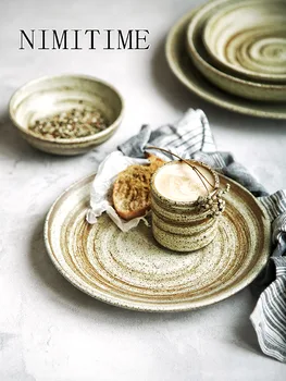 1PC Japanese Style Hmade Ceramic Retro Home Restaurant Deep Dish Steak Dinner Plate Rice Bowl Teacup Tableware
1PC Japanese Style Hmade Ceramic Retro Home Restaurant Deep Dish Steak Dinner Plate Rice Bowl Teacup Tableware