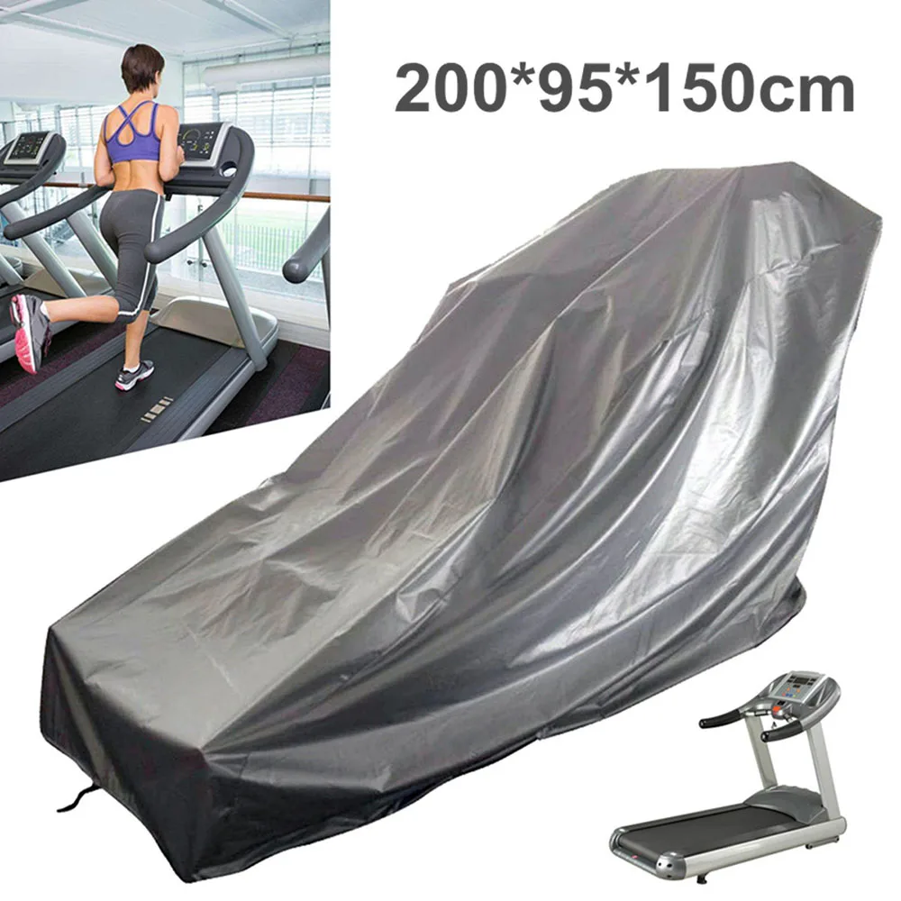 

Household treadmill dust and rain cover outdoor sunscreen dust cover 210D black Oxford cloth treadmill protective cover