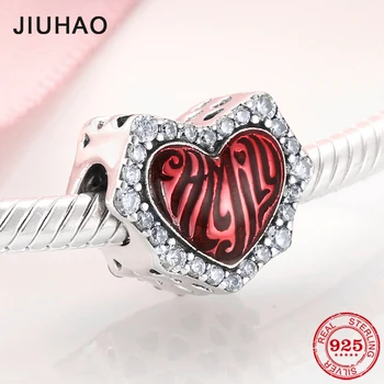Fashion heart 925 Sterling Silver Clear CZ Charms Red Enamel Heart Beads Fit Original JIUHAO Bracelet Necklace Jewelry making
Fashion heart 925 Sterling Silver Clear CZ Charms Red Enamel Heart Beads Fit Original JIUHAO Bracelet Necklace Jewelry making