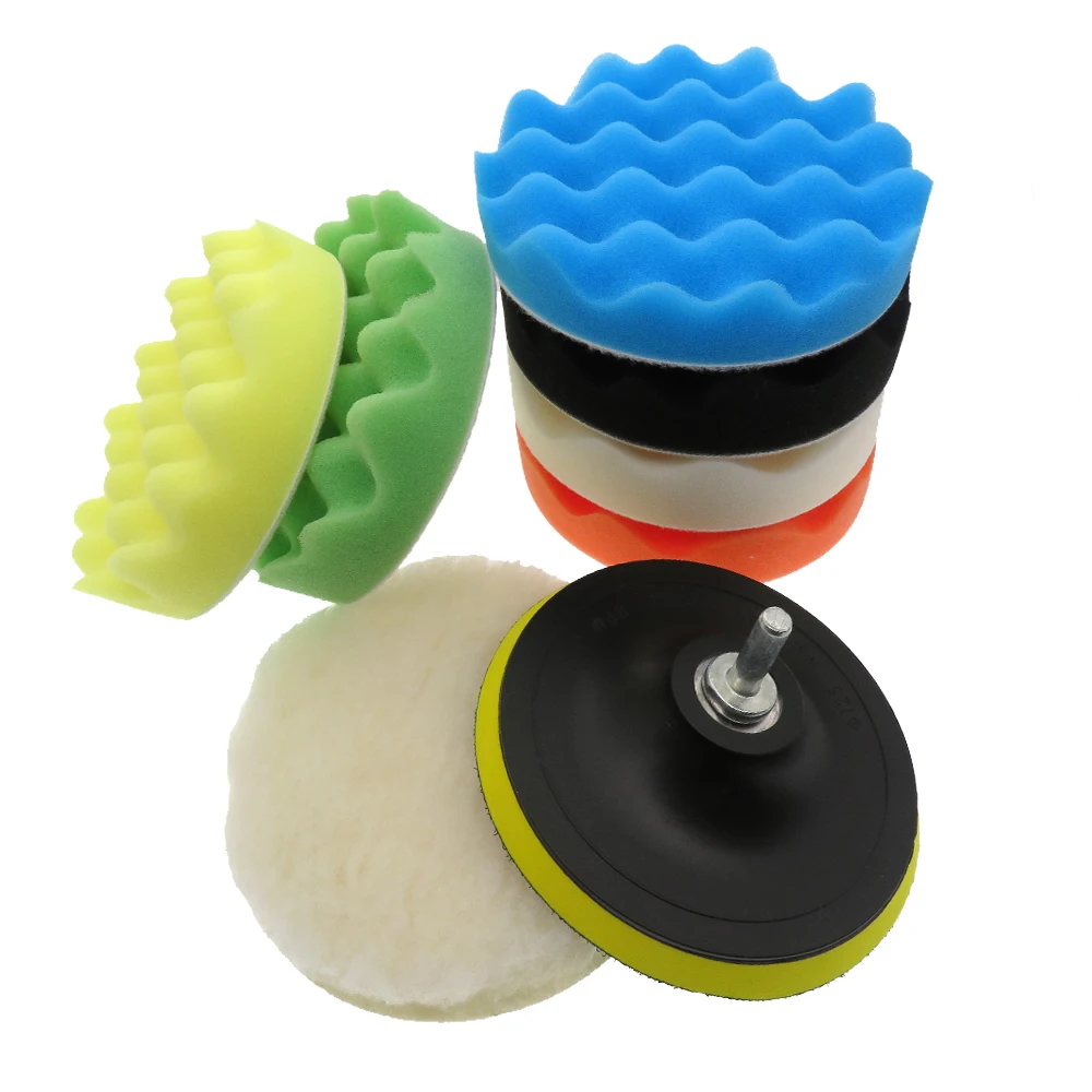 8Pcs Set 5 Inch Car Polishing Pads Kit Clean Sponge Waxing Buffing Pad M14 Thread
8Pcs Set 5 Inch Car Polishing Pads Kit Clean Sponge Waxing Buffing Pad M14 Thread