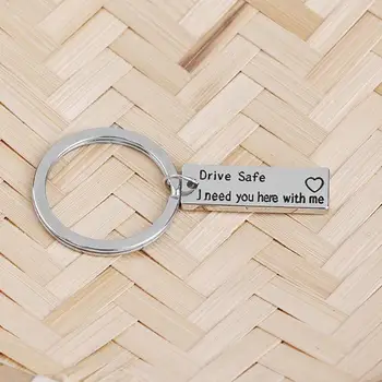 Custom Name Keychain Drive Safely I Need You Here With Me Engraved Keychain Personality Bag Charm Car Key Ring for Couples Gift
Custom Name Keychain Drive Safely I Need You Here With Me Engraved Keychain Personality Bag Charm Car Key Ring for Couples Gift