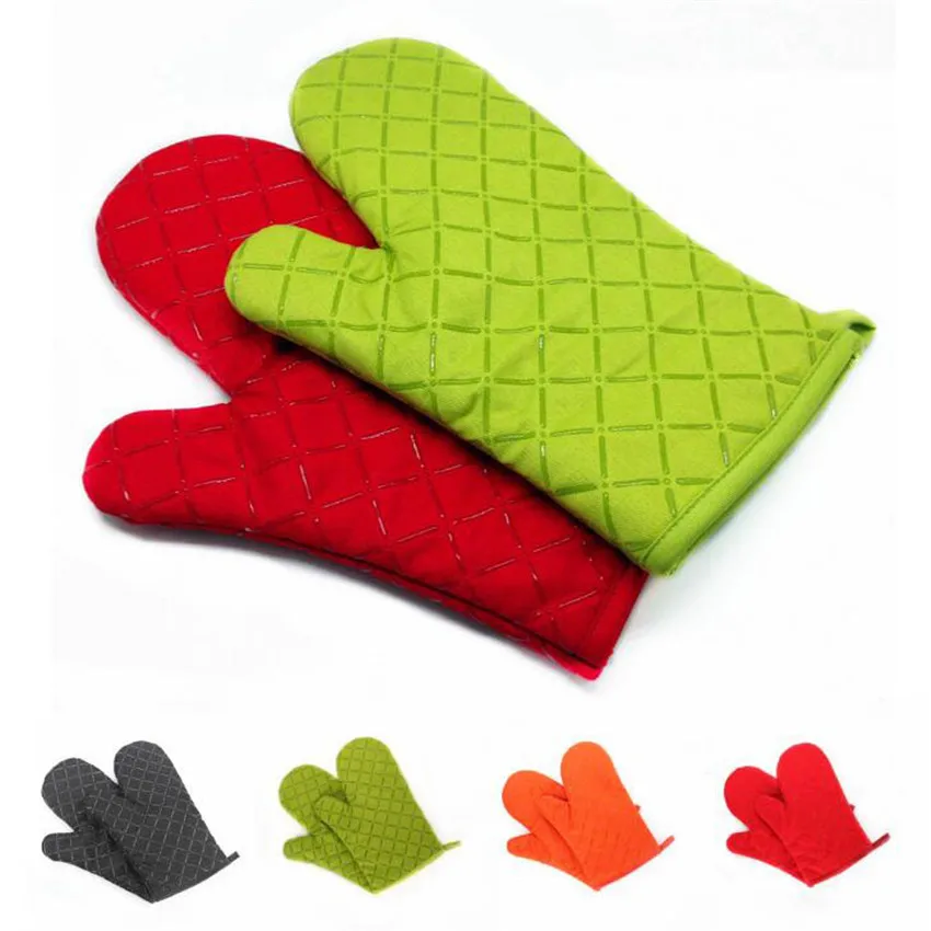 

1PC Silicone Cooking Insulated Gloves Heat Resistant Baking Microwave Oven Mitts BBQ Grill Sleeve Kitchen Tools Bakeware Glove