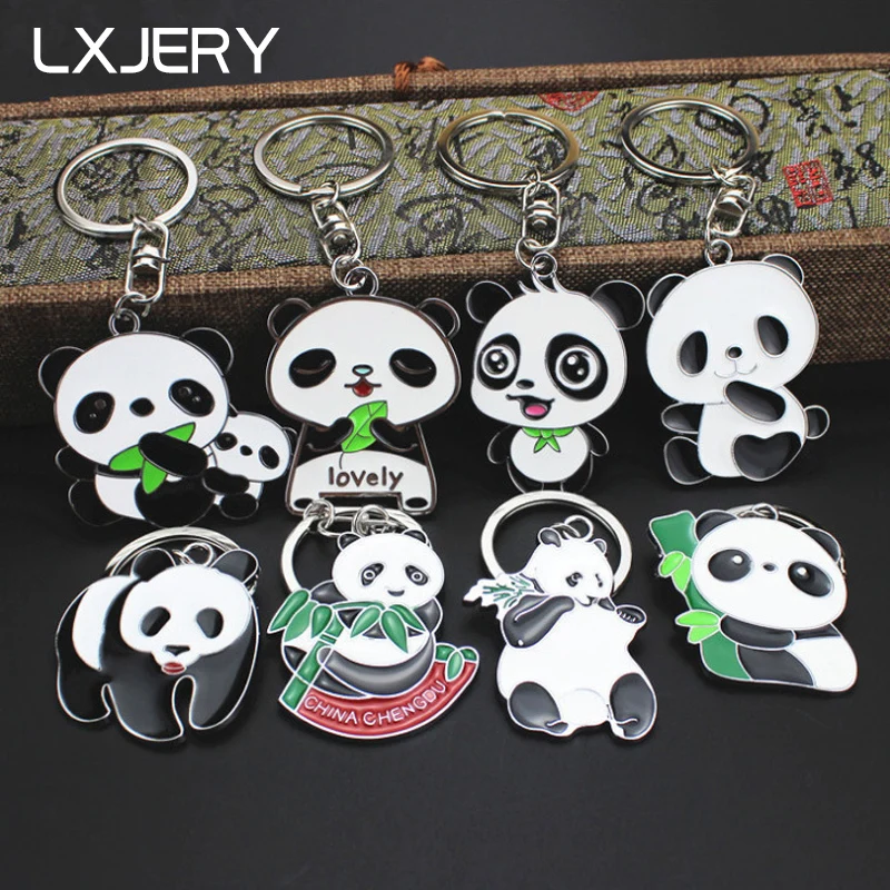 LXJERY 8 styles Cute Cartoon Panda Keychain Enamel Key chain For Women Bag Charm Key Ring Pendant Gifts Jewelry
LXJERY 8 styles Cute Cartoon Panda Keychain Enamel Key chain For Women Bag Charm Key Ring Pendant Gifts Jewelry