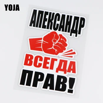 YOJA 12X17.3CM Interesting Color Car Stickers Damn Alexander Is Always Right! ZT3-0006 
YOJA 12X17.3CM Interesting Color Car Stickers Damn Alexander Is Always Right! ZT3-0006