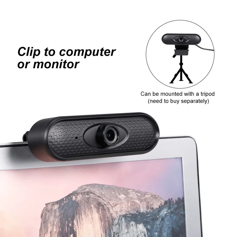 HD 1080P Webcam Mini Computer PC WebCamera with USB Plug Rotatable Cameras for Live Broadcast Video Calling Conference Work
HD 1080P Webcam Mini Computer PC WebCamera with USB Plug Rotatable Cameras for Live Broadcast Video Calling Conference Work
