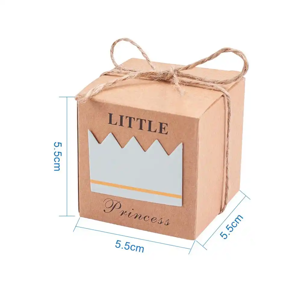 24 sets kraft gift boxes wedding favor boxes foldable candy