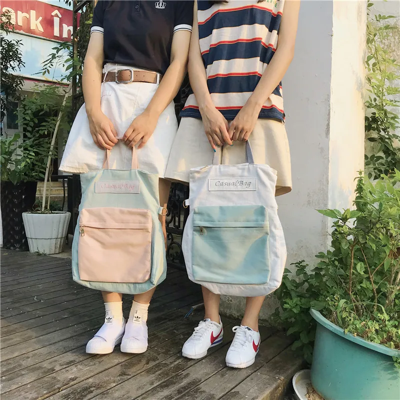Canvas shoulder bag casual Harajuku ulzzang simple all-match multi-purpose backpack
Canvas shoulder bag casual Harajuku ulzzang simple all-match multi-purpose backpack
