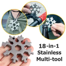 18 In 1 Snowflake Tool Card Combination Multifunctional Snowflake Screwdriver Snowflake Wrench Tool Keychain Camp Survive Tool
18 In 1 Snowflake Tool Card Combination Multifunctional Snowflake Screwdriver Snowflake Wrench Tool Keychain Camp Survive Tool