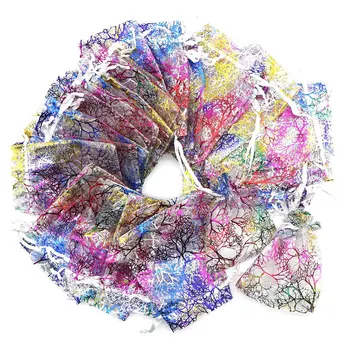100 PCS 9x12CM Coral Pattern Drawstring Organza Bags for Wedding Favour Bags Jewellery Pouches(White+color)
100 PCS 9x12CM Coral Pattern Drawstring Organza Bags for Wedding Favour Bags Jewellery Pouches(White+color)