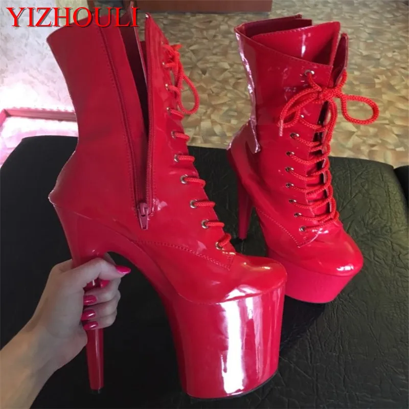 

New 6-8-inch shiny boots, 15-20CM heels, sexy party booties, and dancing shoes for the catwalk