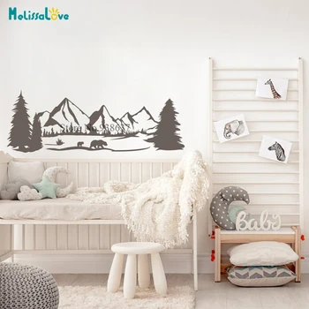 Bear Pine Tree Wall Decal Mountains Landscape Nature Vinyl Sticker Woodland Home Decoration Gift Removable Vinyl Wallpaper BA753
Bear Pine Tree Wall Decal Mountains Landscape Nature Vinyl Sticker Woodland Home Decoration Gift Removable Vinyl Wallpaper BA753