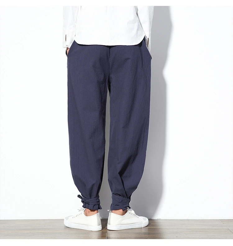 Sinicism Store 5XL Cotton Linen Harem Pants Men Jogger Pants Male Trousers Chinese Traditional Cloths Belts Plus Size Sinicism Store 5XL Cotton Linen Harem Pants Men Jogger Pants Male Trousers Chinese Traditional Cloths Belts Plus Size