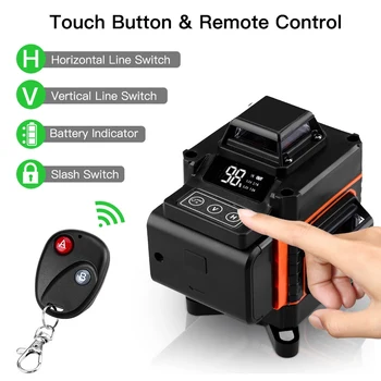 360° Rotating 12/16 lines Laser Level Horizontal Vertical Self-leveling Machine Green Light Automatic Leveling Measuring Tool
360° Rotating 12/16 lines Laser Level Horizontal Vertical Self-leveling Machine Green Light Automatic Leveling Measuring Tool